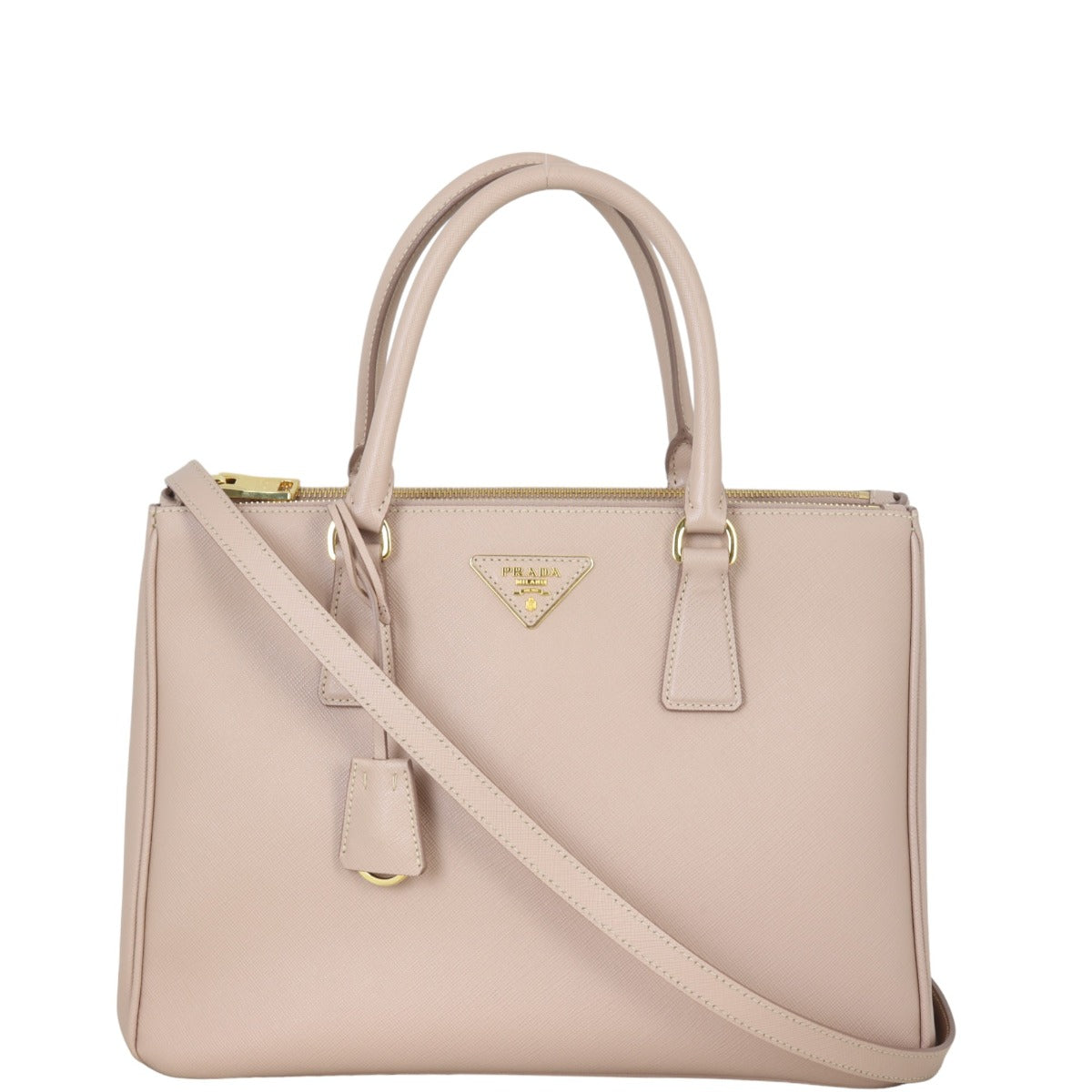 Prada Saffiano Lux Galleria Double Zip Tote Medium