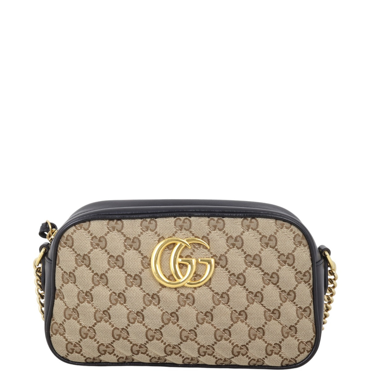 Gucci GG Canvas Marmont Diagonal Small Camera Bag