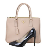 Prada Saffiano Lux Galleria Double Zip Tote Medium