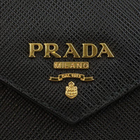 Prada Saffiano Envelope Wallet Logo