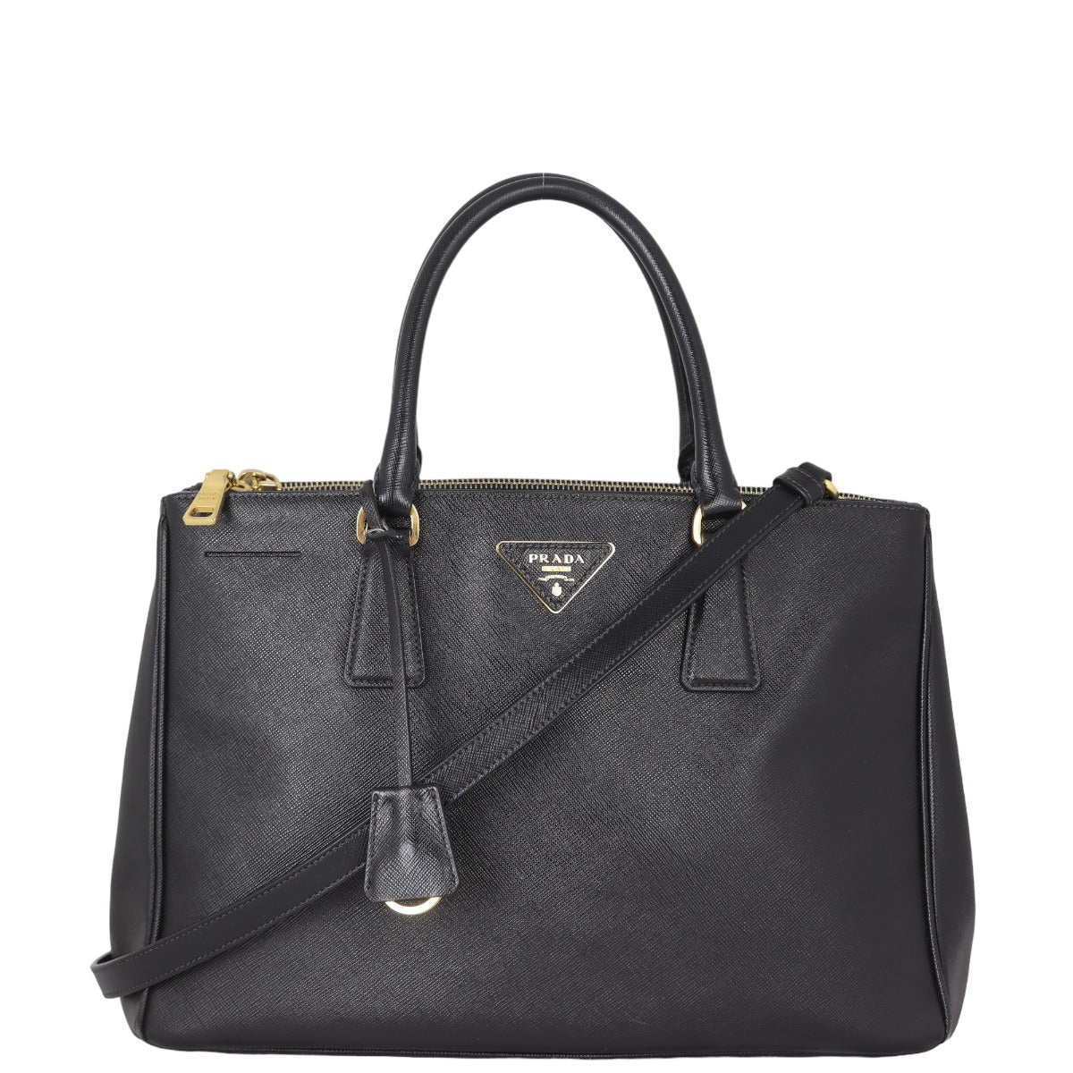 Prada Saffiano Lux Galleria Double Zip Tote Medium