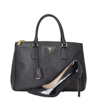 Prada Saffiano Lux Galleria Double Zip Tote Medium