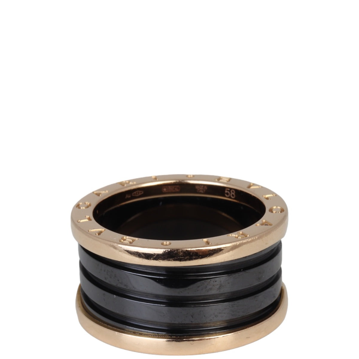 Bvlgari B.Zero1 18k Rose Gold Four Band Ring