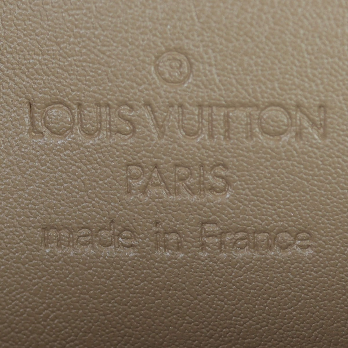 Louis Vuitton Mini Pochette Accessoires Monogram Vernis Interior Stamp