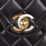 Chanel Two Tone CC Double Flap Medium Hardware