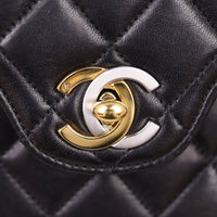 Chanel Two Tone CC Double Flap Medium Hardware