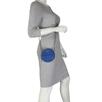 Chanel CC Tweed Mini Round Clutch with Chain