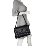 Saint Laurent Monogram Mix Matelasse Envelope Chain Bag Large