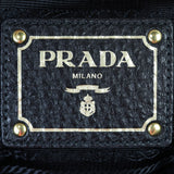 Prada Vitello Daino Side Pocket Tote Interior Stamp