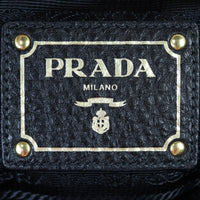 Prada Vitello Daino Side Pocket Tote Interior Stamp