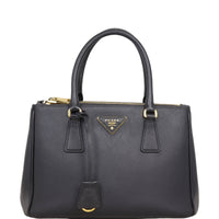 Prada Saffiano Lux Galleria Double Zip Tote Small