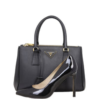 Prada Saffiano Lux Galleria Double Zip Tote Small