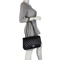 Chanel Classic Single Flap Jumbo | Black SHW