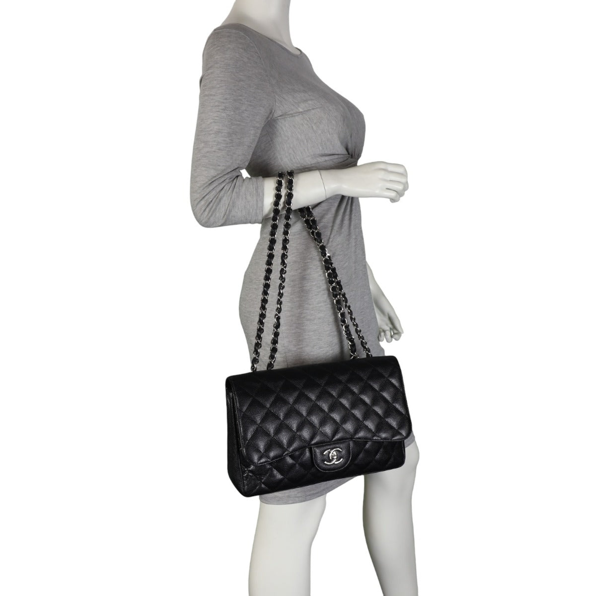 Chanel Classic Single Flap Jumbo | Black SHW