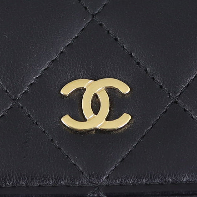 Chanel Classic Flap Long Wallet Logo