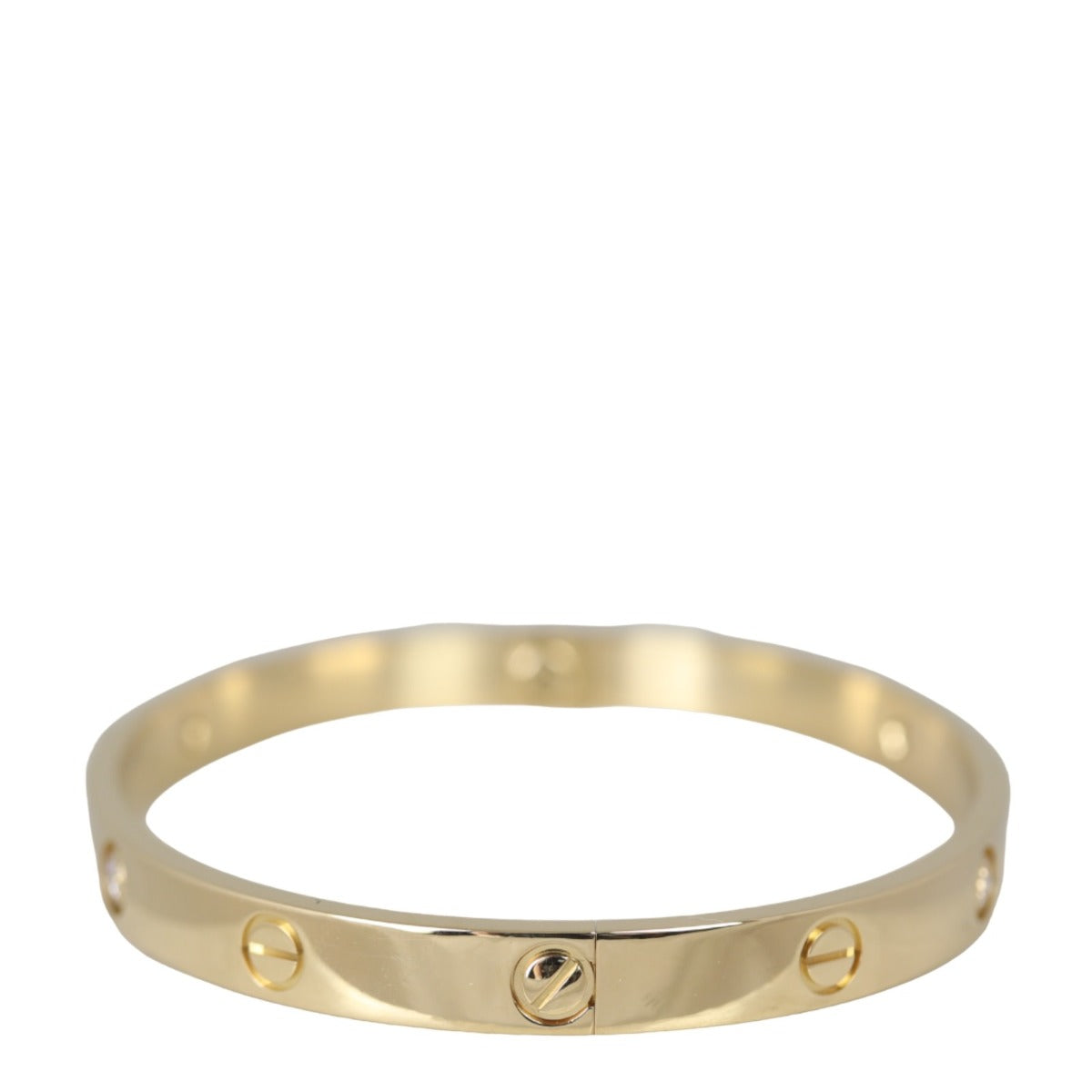 Cartier Love 18k Yellow Gold 4 Diamond Bracelet