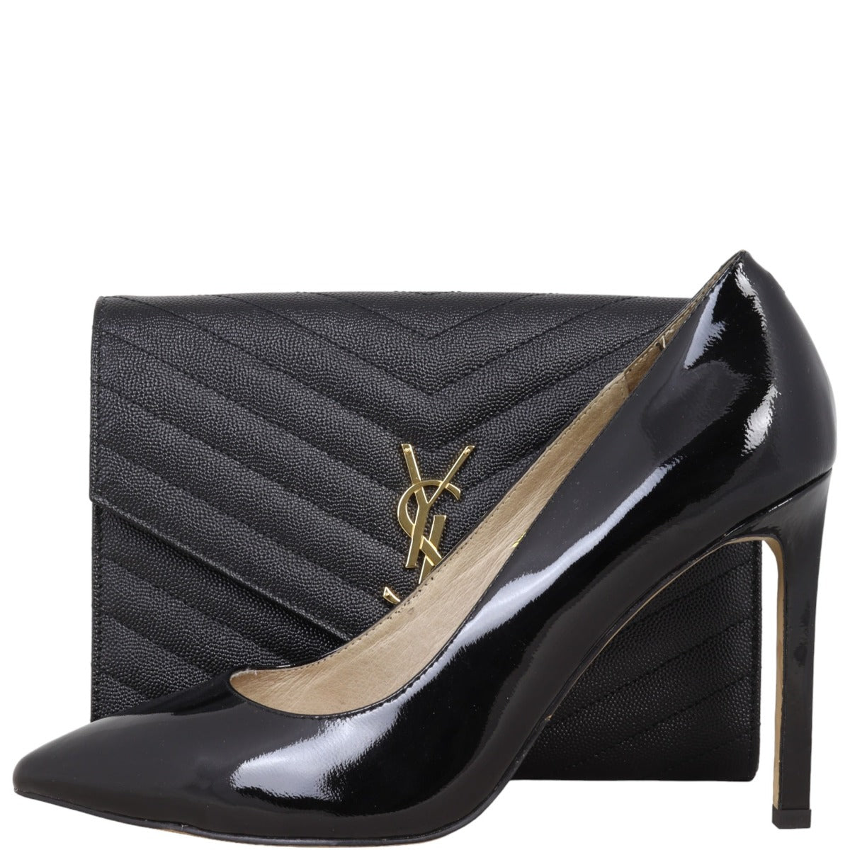 Saint Laurent Cassandre Flap Wristlet Pouch