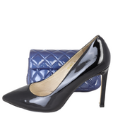 Chanel Classic Flap Mini Rectangular Bag Patent | Blue