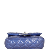 Chanel Classic Flap Mini Rectangular Bag Patent | Blue