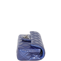 Chanel Classic Flap Mini Rectangular Bag Patent | Blue
