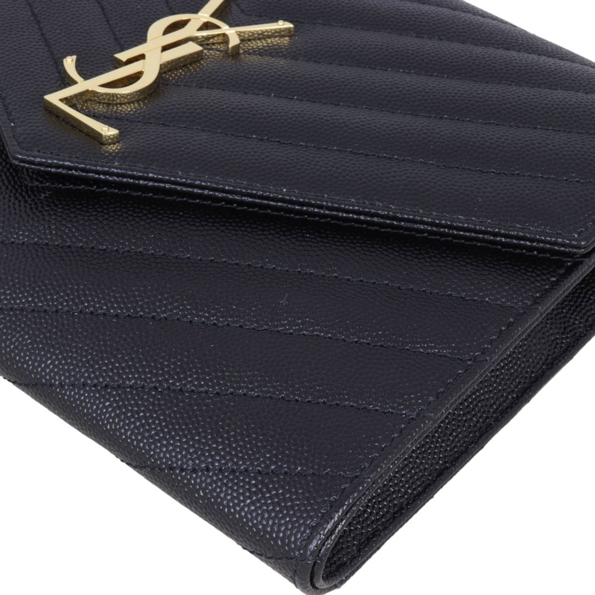 Saint Laurent Cassandre Flap Wristlet Pouch