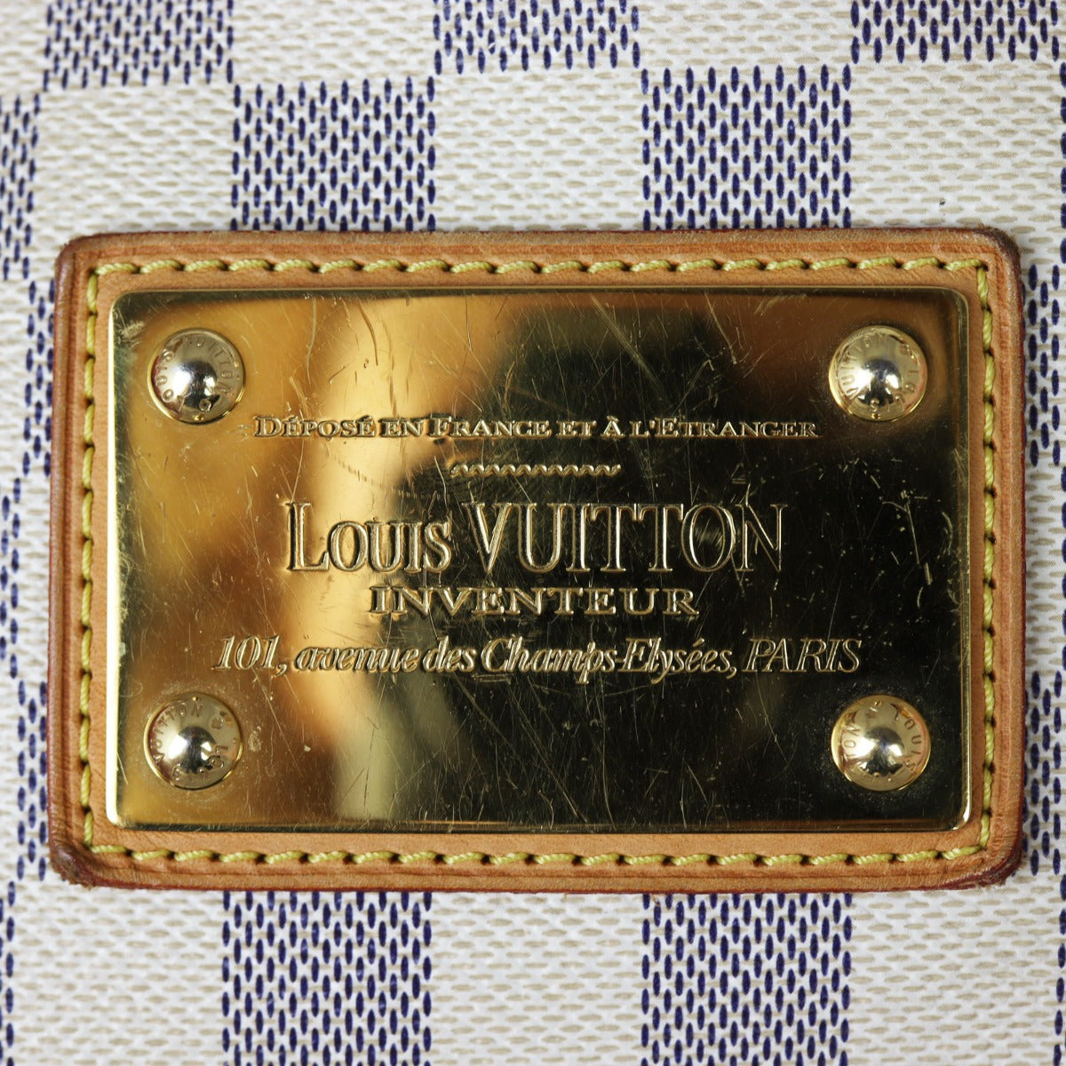louis vuitton backpack gold plate Louis Vuitton Galliera PM Damier Azur – Luxe.It.Fwd