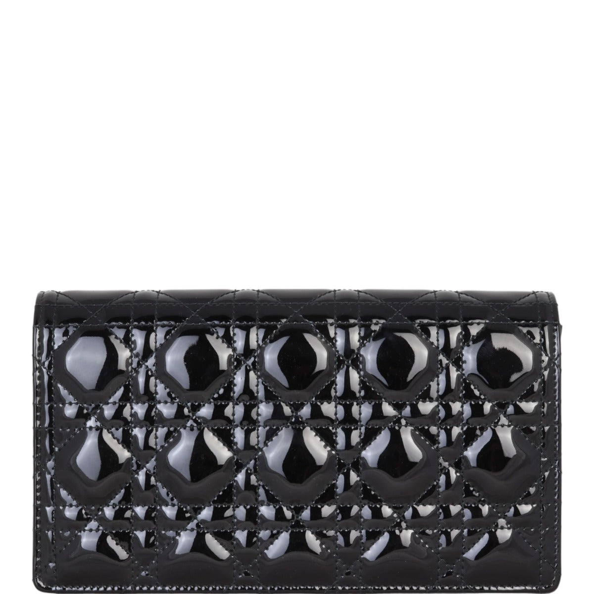 Dior Lady Dior Patent Cannage Pouch