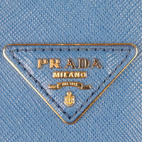 Prada Saffiano Lux Galleria Double Zip Tote Medium Front Hardware