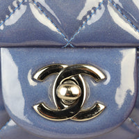 Chanel Classic Flap Mini Rectangular Bag Patent | Blue