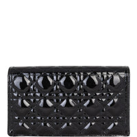 Dior Lady Dior Patent Cannage Pouch