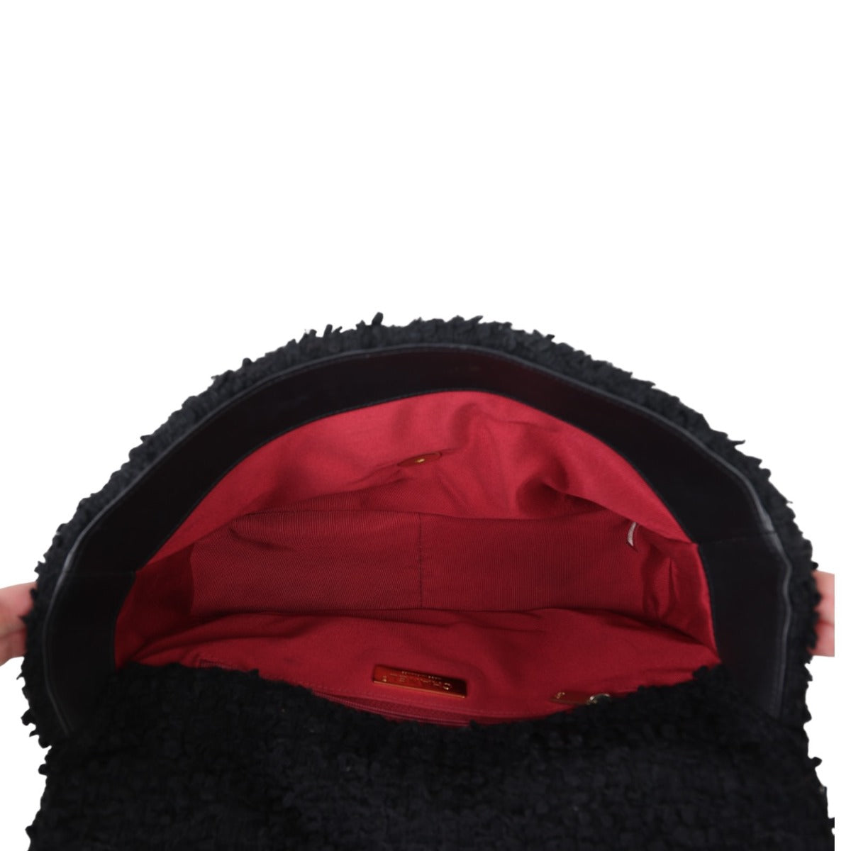 Chanel 19 Flap Bag Tweed Large | Black