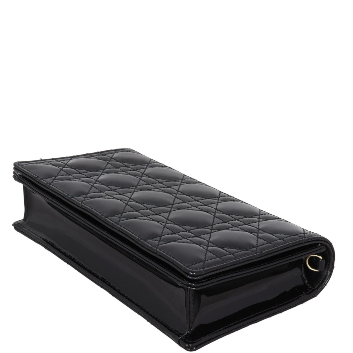 Dior Lady Dior Patent Cannage Pouch