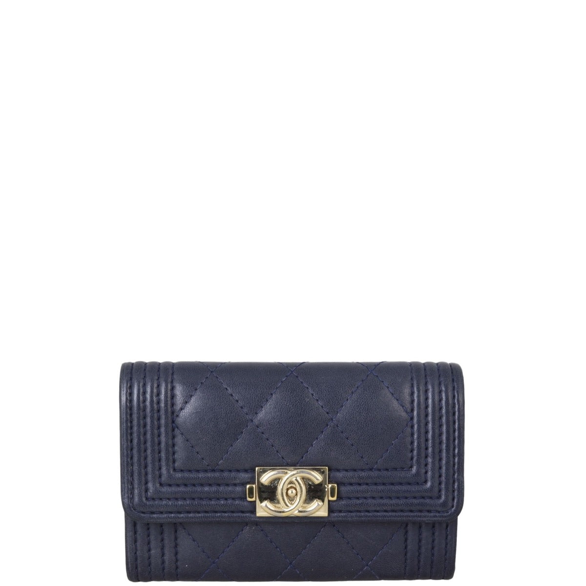 Chanel Boy Flap Card Holder