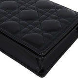 Dior Lady Dior Patent Cannage Pouch