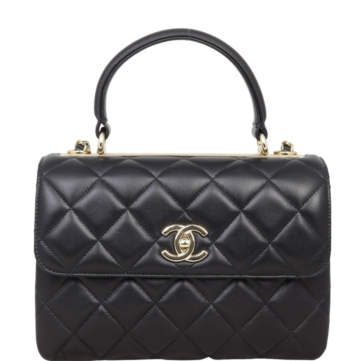 Chanel CC Trendy Small | Black Lambskin