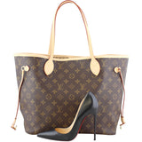 Louis Vuitton Neverfull MM Monogram scale
