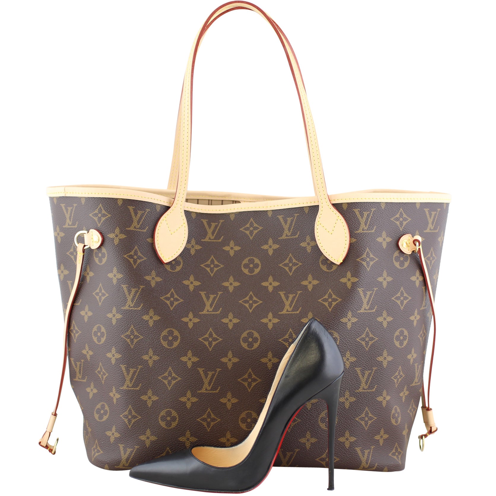Louis Vuitton Neverfull MM Monogram scale