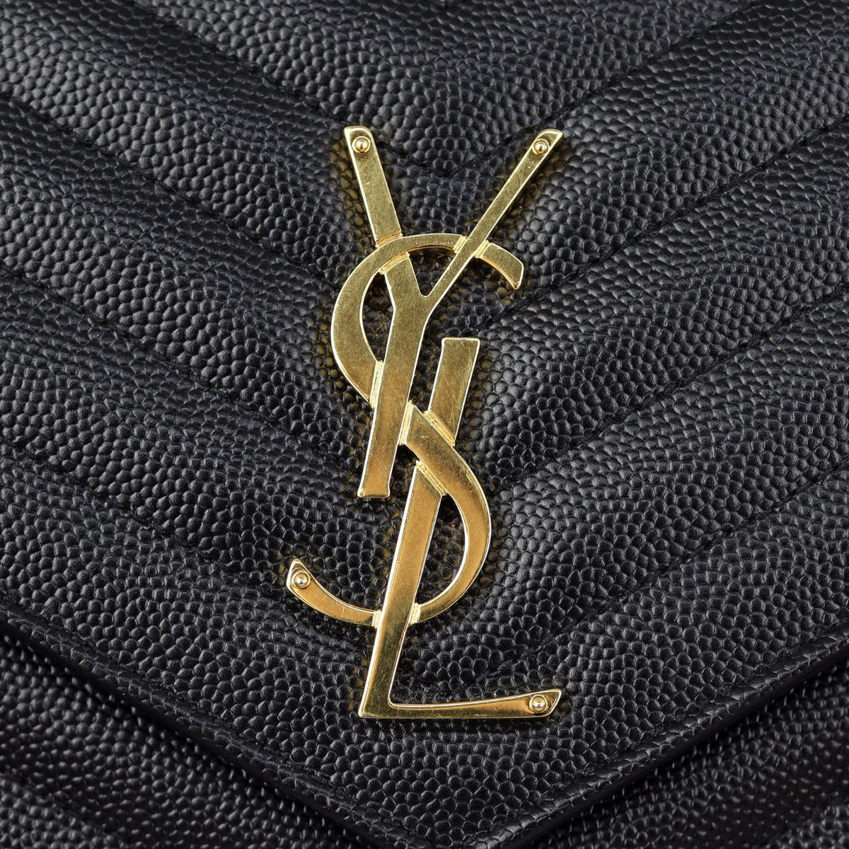 Saint Laurent Monogram Envelope Chain Wallet Hardware