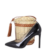 Celine Panier Wicker Bucket Bag