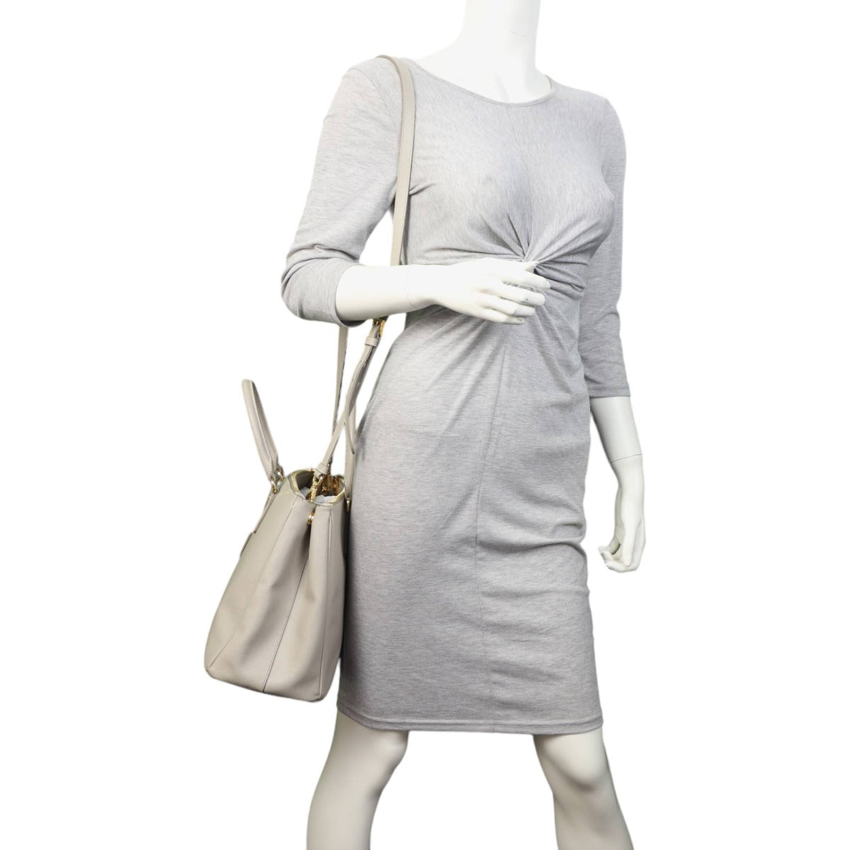 Prada Saffiano Lux Galleria Double Zip Tote Medium