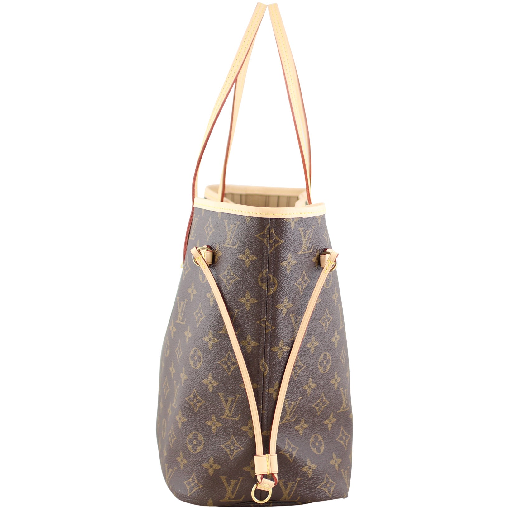 Louis Vuitton Neverfull MM Monogram side