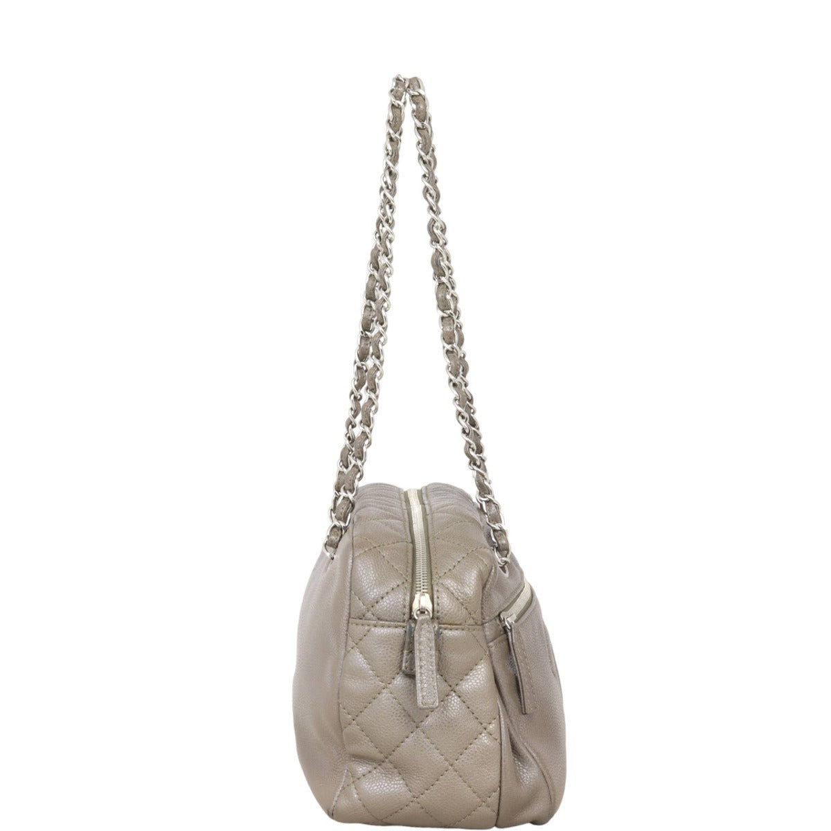 Chanel CC Front Zip Pocket Shoulder Bag