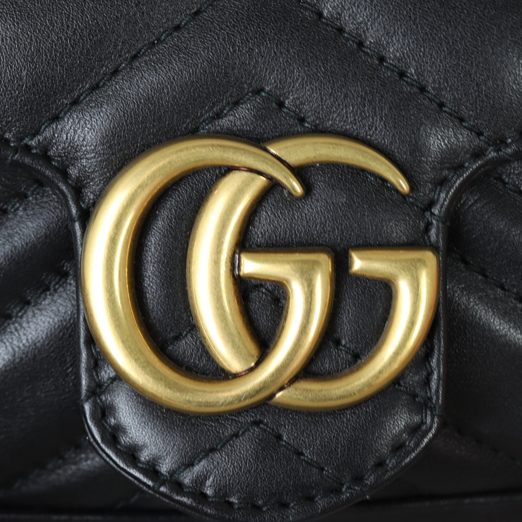 Gucci GG Marmont Matelasse Super Mini Shoulder Bag Hardware