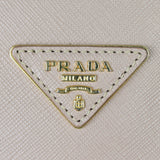 Prada Saffiano Lux Galleria Double Zip Tote Medium Hardware