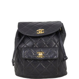 Chanel Duma Quilted Backpack Vintage | Black