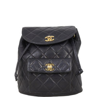 Chanel Duma Quilted Backpack Vintage | Black