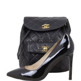 Chanel Duma Quilted Backpack Vintage | Black