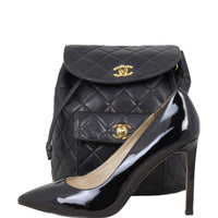 Chanel Duma Quilted Backpack Vintage | Black