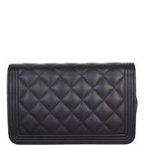 Chanel Boy Wallet on Chain | Black Lambskin