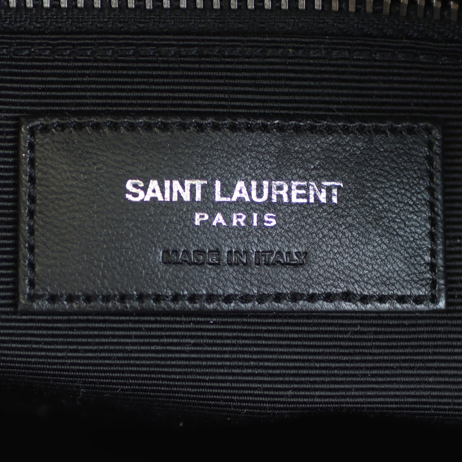 Saint Laurent Matelasse Chevron Monogram Shopping Bag Stamp